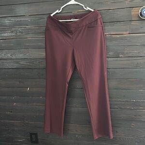 Elegant Burgundy Women's Pants